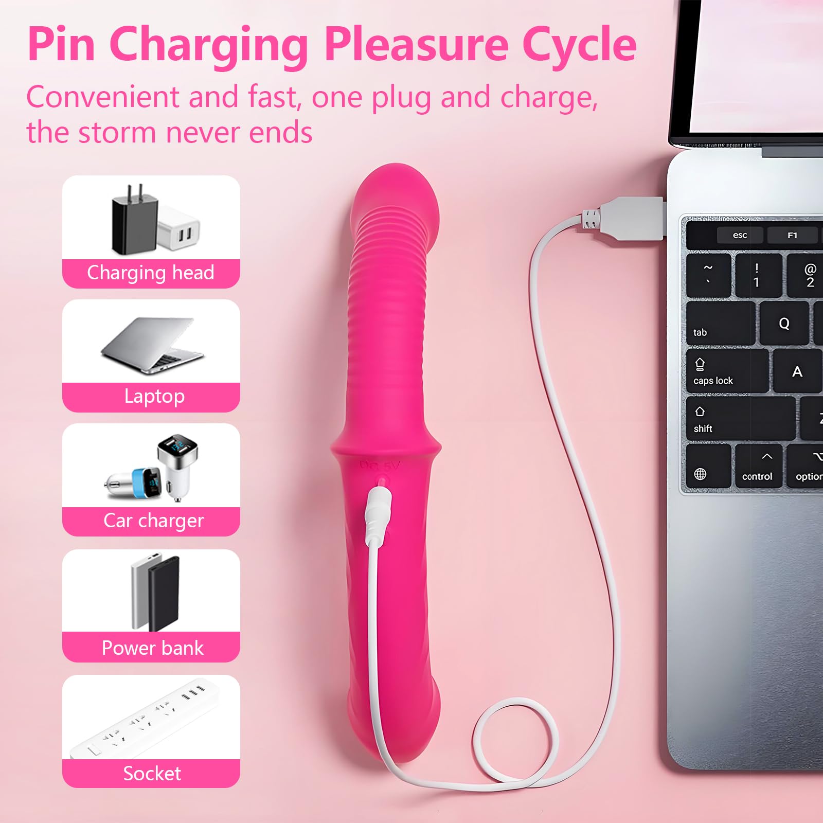 Vibratore in silicone, con 10 modalità di vibrazione e cinturino regolabile - Vibratore G-spot con telecomando, sextoy appositamente progettato per donne, lesbiche e coppie