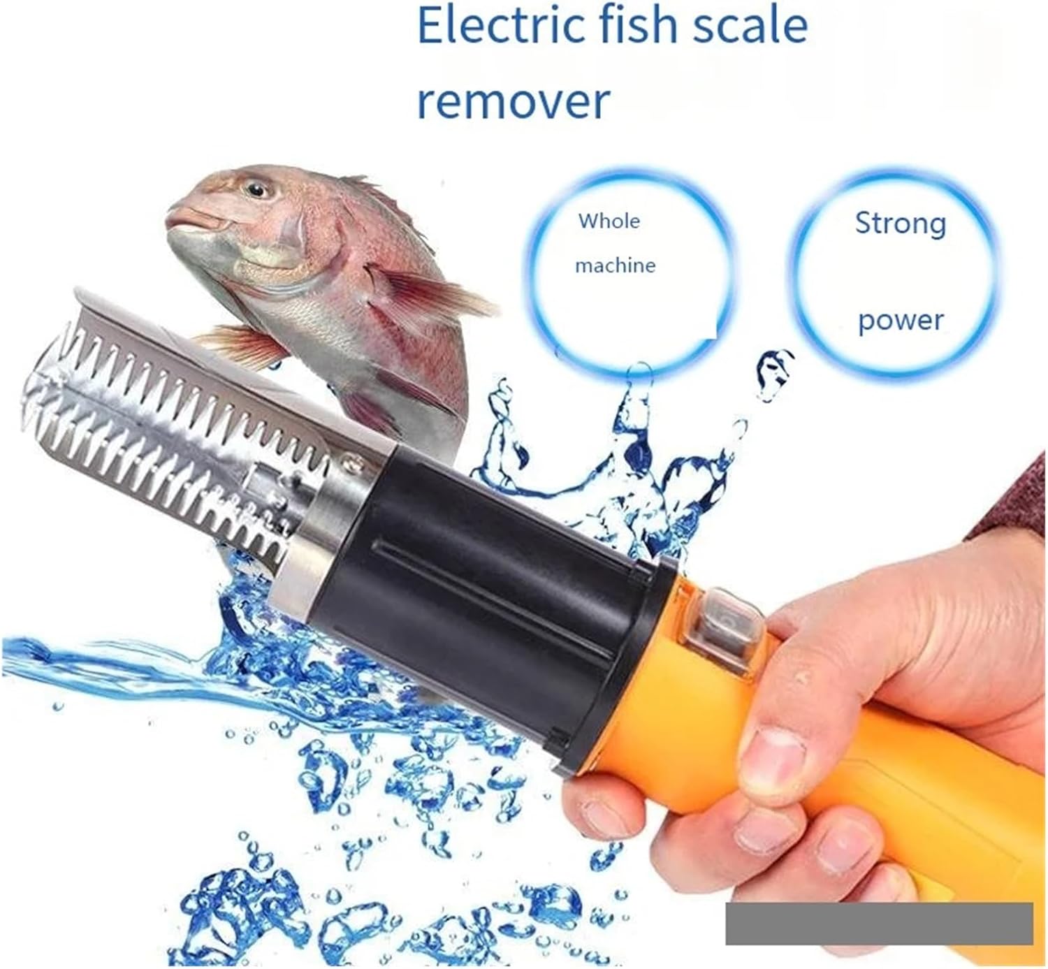 Fit for Electric Fish Scale Remover - 6000 RPM Seafood Tools for Easy Fish Cleaning - EU Plug Fishing Scalers Scraper