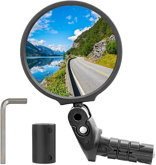 Arkham Bike Mirror for Handlebars, HD 360° Rotating Bar End Bicycle