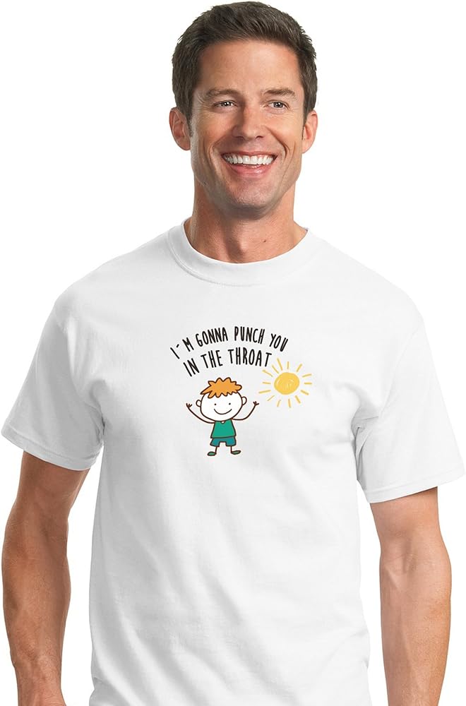 I'M GONNA GO Tシャツ Mサイズ Amazon.com: I'm Gonna Punch You in The Throat - Funny T-Shirt
