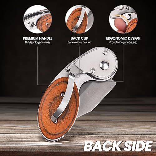 Miniatura 5 de ITOKEY Cuchillo de bolsillo pequeño para hombres y mujeres, cuchillos plegables EDC, cortador de caja para transporte diario, rellenos de calcetines