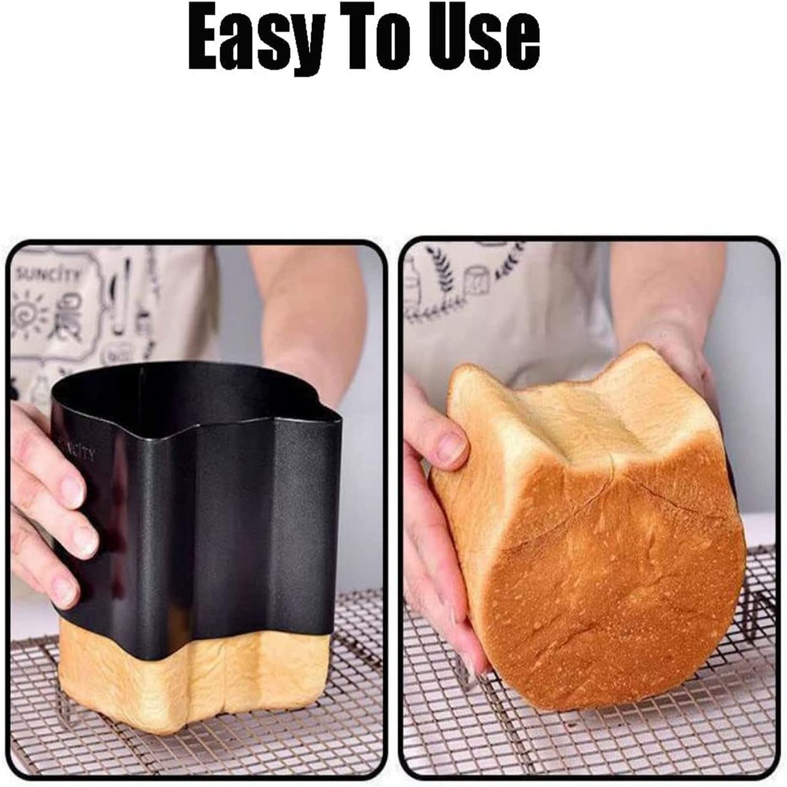 Molde antiadherente para pan con forma de gato con forma de gato para hornear pan de Navidad y postres, molde de tostadas para gatos, molde reutilizable antiadherente para molde de pan de gato