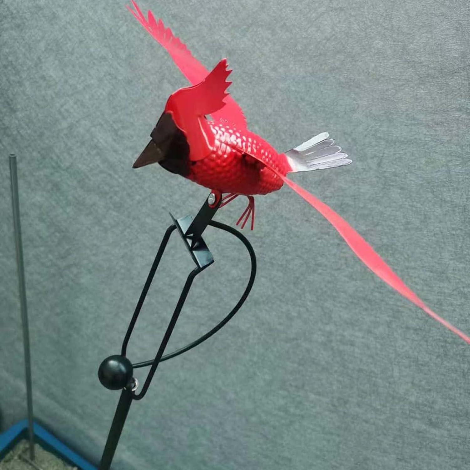 Garden Stake Rocker,Cardinal Life-Like Garden Art Bird,Garden Patio Decoration,Large Rocking Animals with Flapping Wings Garden Stakes,Pile Decorations (Owl)