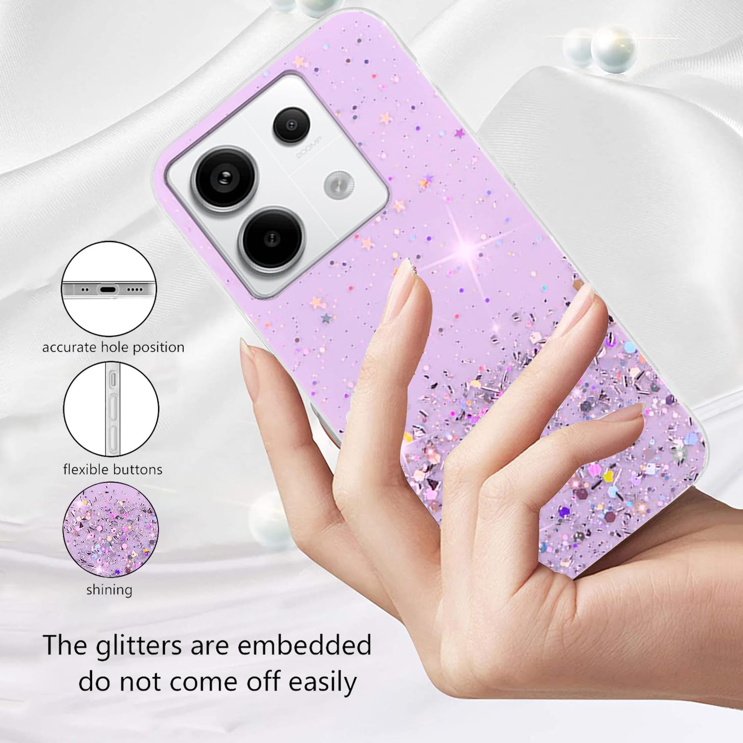 Xiaomi Redmi Note 14 Cover Viola Glitter | Confronta prezzi