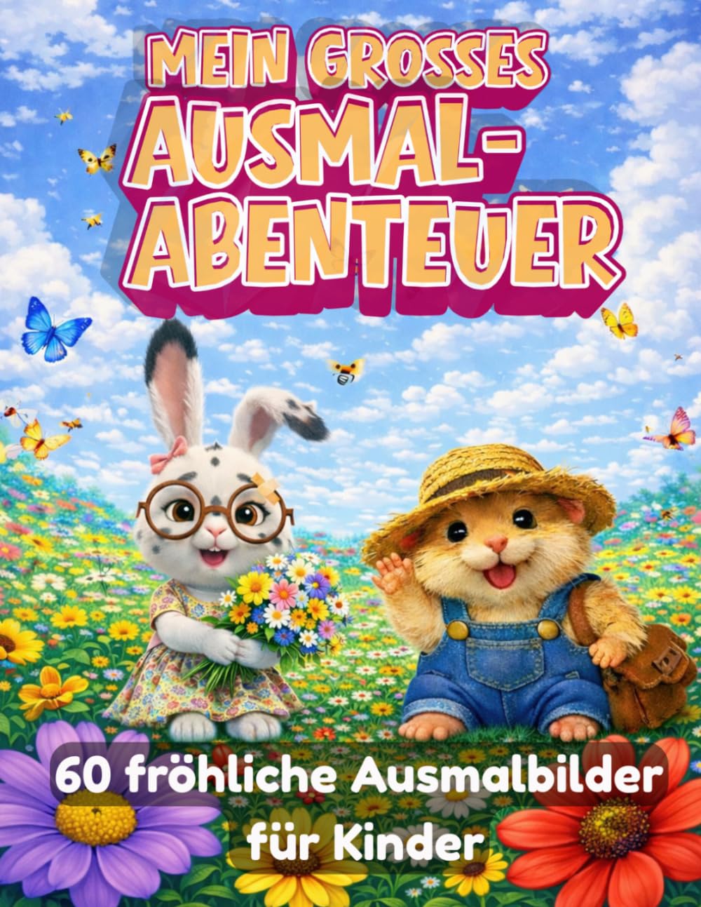 Mein großes Ausmal-Abenteuer: 60 fröhliche Ausmalbilder für Kinder