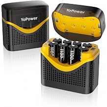 Rechargeable AAA Batteries with Charger 8-Pack 1100mAh