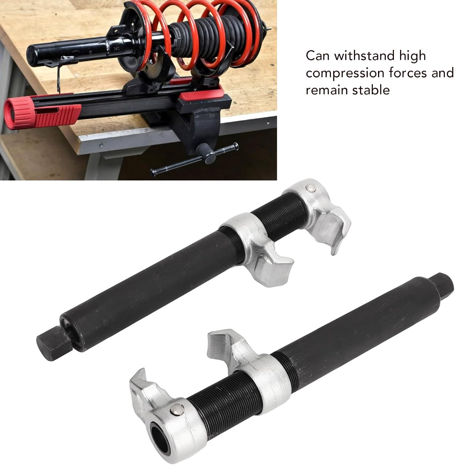 Spring Compressor, 2PCS Coil Spring Compressor Tool Set 23-280mm Adjustable Strut Suspension Removal Installer for Cars