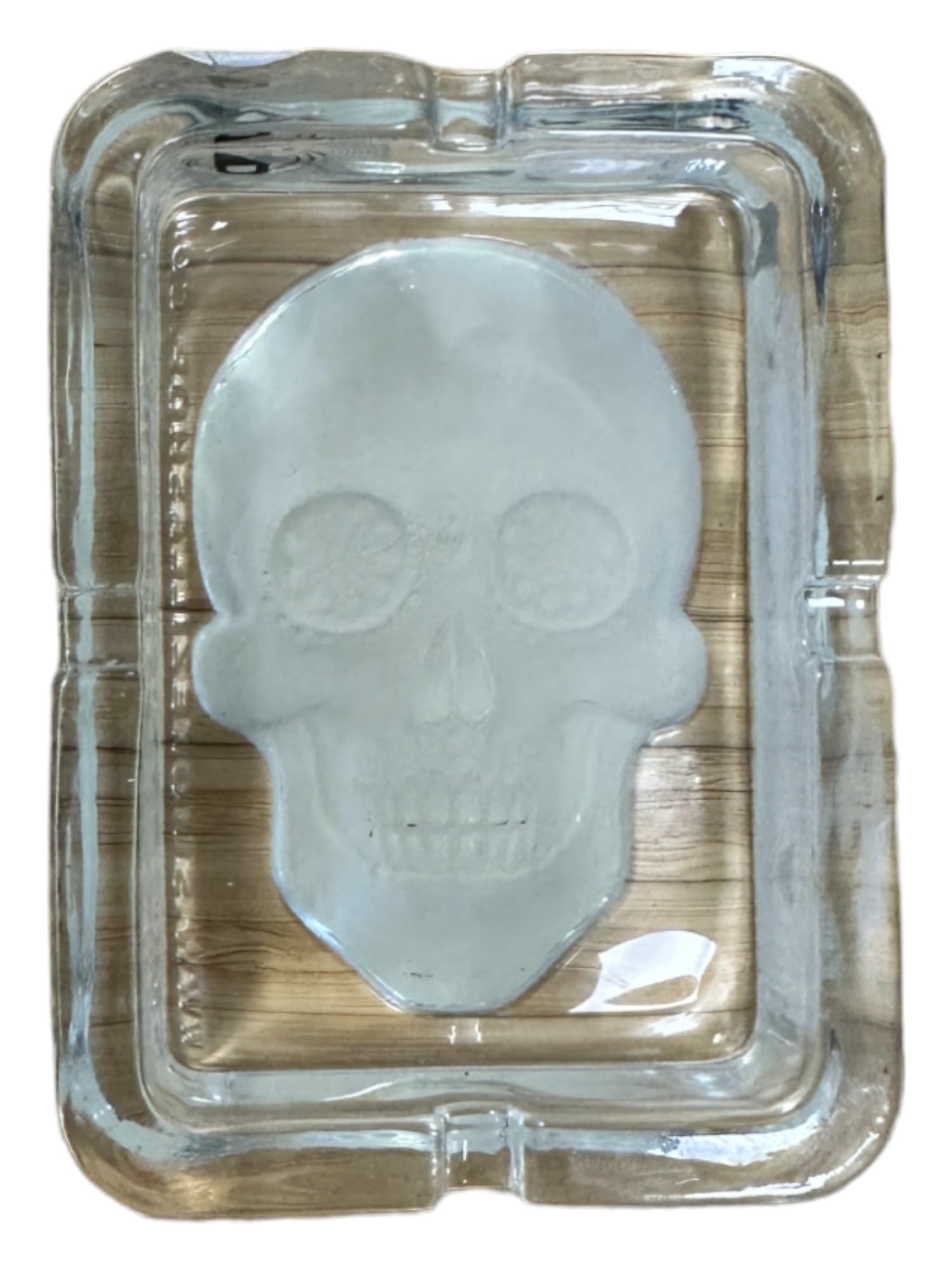 Smoke Zilla Glow In Dark Skull Ashtray, Clear