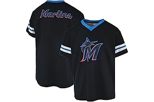Miami Marlins Kids Youth 4-20 Official Primary Logo Team Jersey