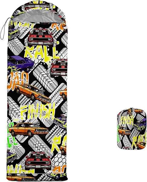 lneffble Print sleeping bag,sleeping bags,Outdoor Camping Sleeping Bag,Suitable For Children Boys And Girls Portable,Waterproof,Compact And Lightweight,Great For Outdoor Camping,Backpacking And Hiking
