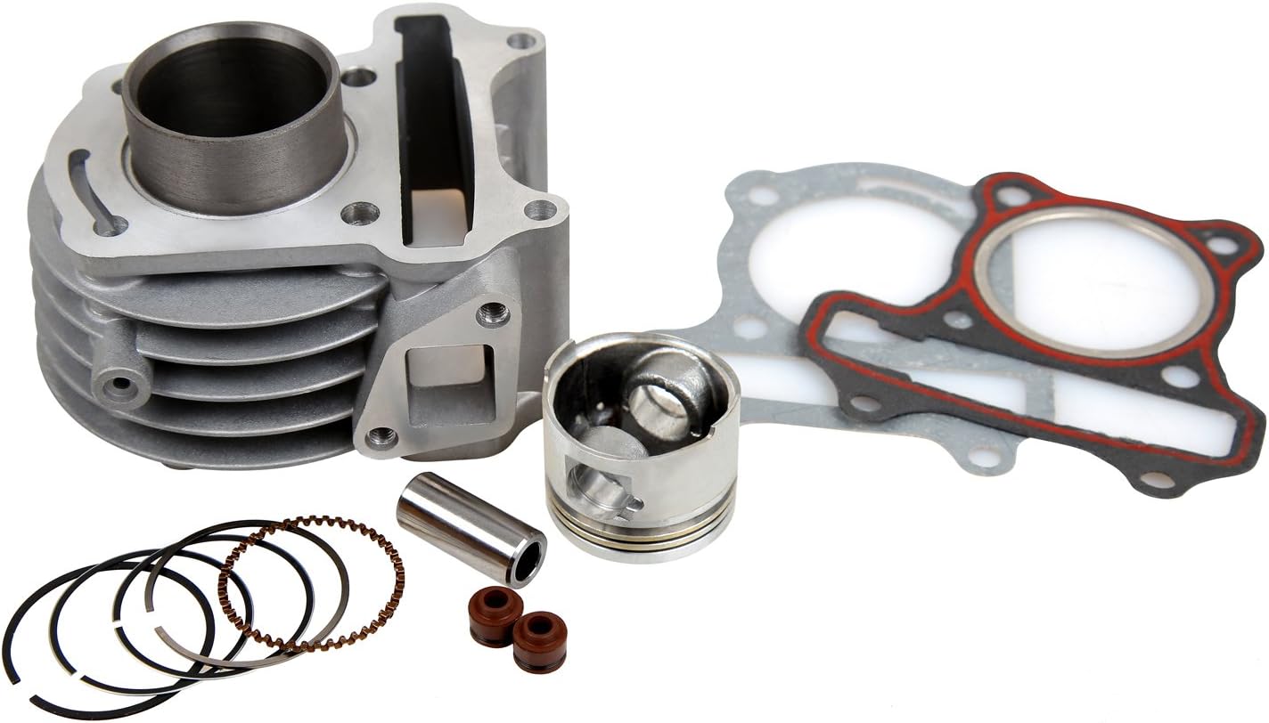 Aluminum Motorcycle Cylinder Kit GY6 60 Bore 44mm for Honda Engine 60cc Scooter (GY6-60)