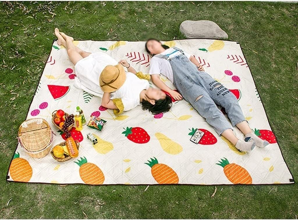 Koc Piknikowy Mata Piknikowa 200 * 250 Cm Miękki Koc Piknikowy Na Plażę Ponadgabarytowa Mata Piknikowa Na Pikniki Na Świeżym Powietrzu, Plaże I Kemping Koc Plażowy Do Parku(F)