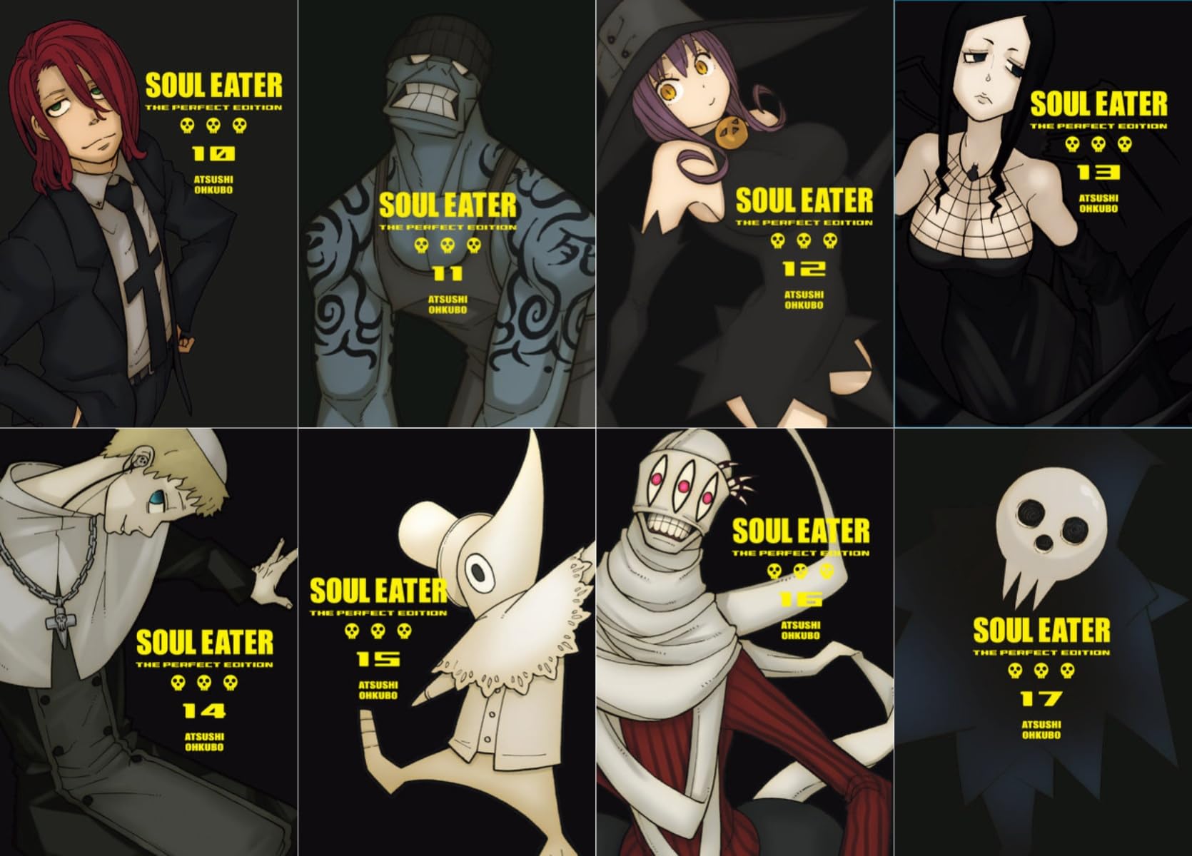 Soul Eater: The Perfect Edition Series 8 Books Set - Includes Volumes 10 to 17 of the Hit Manga Series