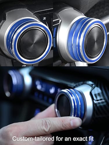 Miniatura 3 de 4 anillos de perilla de control de clima de CA RAV4, cubierta de arranque del motor, consola central, interruptor de aire acondicionado para RAV4