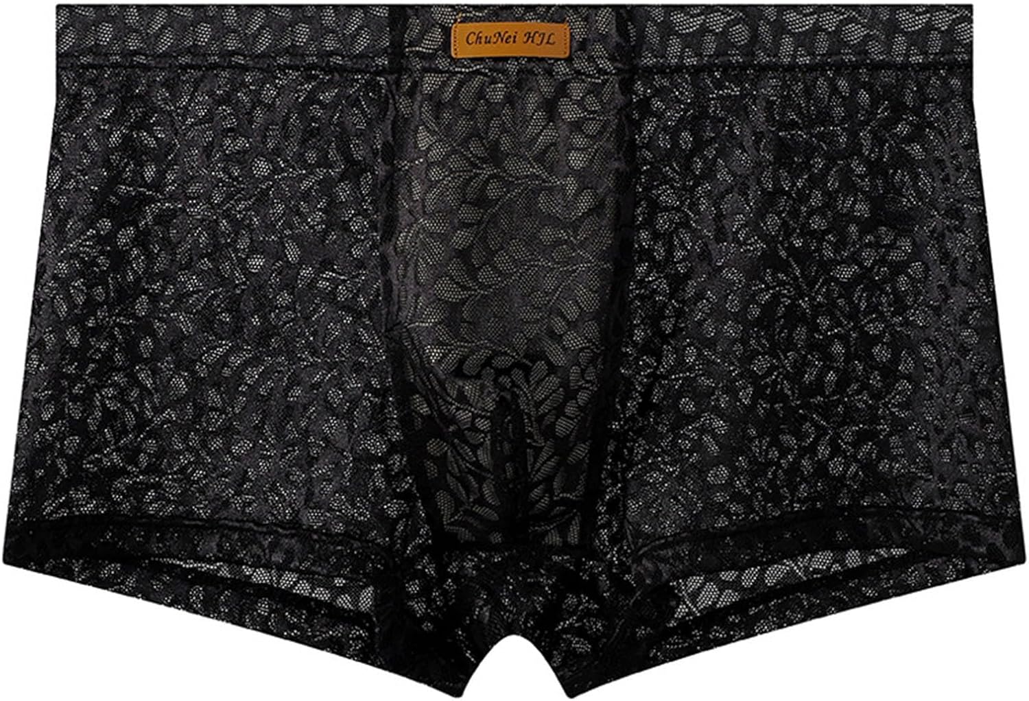 Mens Lace Boxer Briefs Low Rise Contour Pouch Trunks Underwear