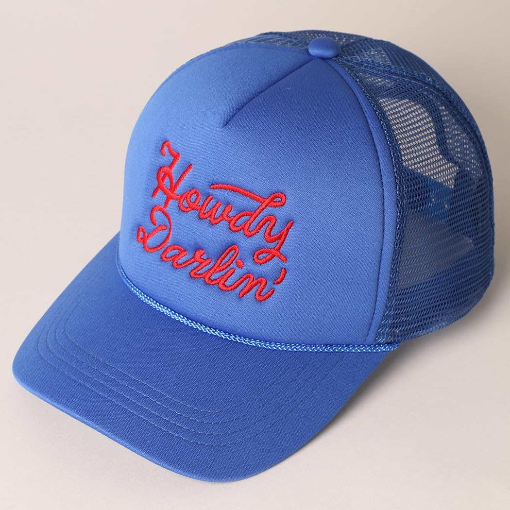 MIRMARU Retro Foam Mesh Trucker hat Trendy Design Summer Baseball Cap for Womens