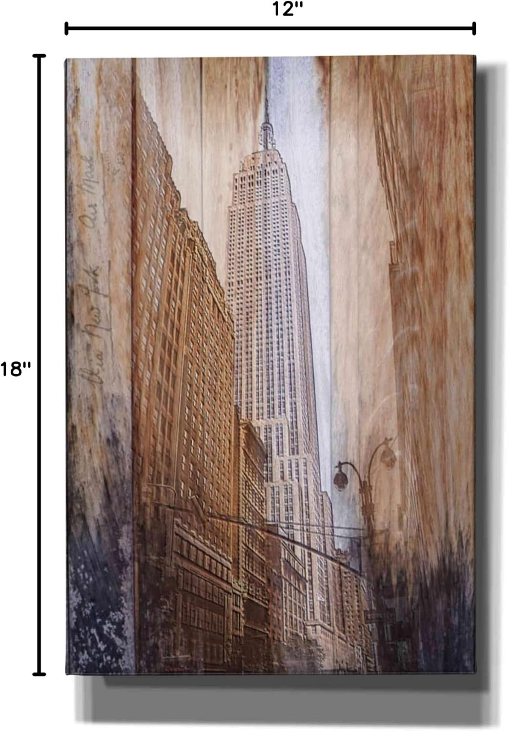 Epic Graffiti 'Rustic ESB' by Karen Smith, Canvas Wall Art, 12"x18"