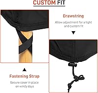 Vista 6 de Arcedo Funda impermeable para tumbona de patio, paquete de 2 fundas para sillas de piscina para cojines apilables exteriores y muebles de exterior