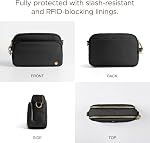 Joryin Anti Theft Crossbody Bag for Women Men, Slash-resistant RFID Blocking Travel Purses, Small Shoulder Bag Handbag