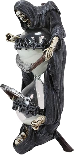 Miniatura 3 de Ebros Gift Anne Stokes - Estatua de temporizador de arena de 7.75 pulgadas de alto, Time Waits for No Man, estatua de temporizador de arena con