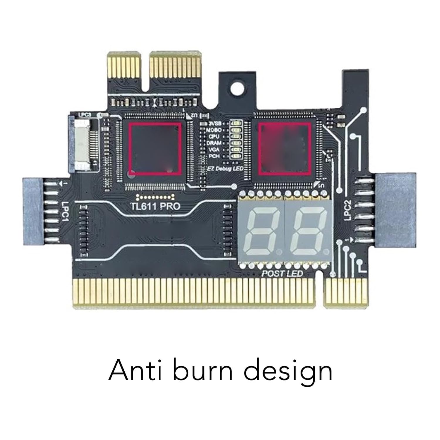TL611 Pro Mainboard Debug Card TL611 Laptop EC DEBUG Adapter Card Motherboard Analyzer Diagnostic Card for PCI E