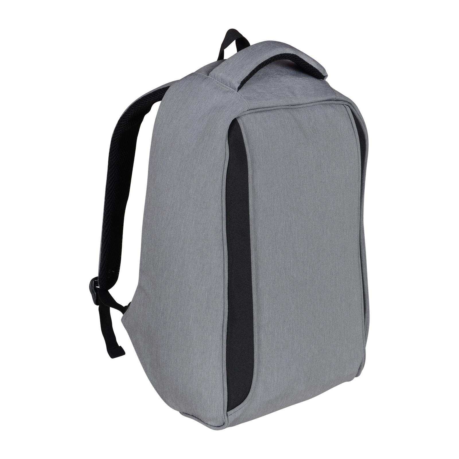 JAM Campus Backpack Rucksack Laptop Tablet Stationery University College School Work Office Business Bag Padded Water Resistant 15L - Grey