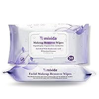 Vista 16 de mivida Toallitas desmaquillantes hipoalergénicas a granel con vitamina E, paquete de 200 unidades (4 × 50) paquete de valor, toallitas de maquillaje