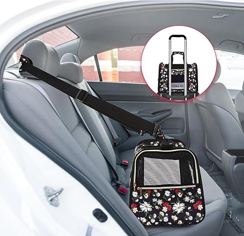 Miniatura 19 de Petmolico Transportador para gatos Bolsa para mascotas de lados suaves para gatos pequeños y medianos, cachorros, 16 libras, transportador de viaje