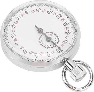Portable Sports Stopwatch Mechanical Round Chronograph Running Timer Physics Teaching Equipment