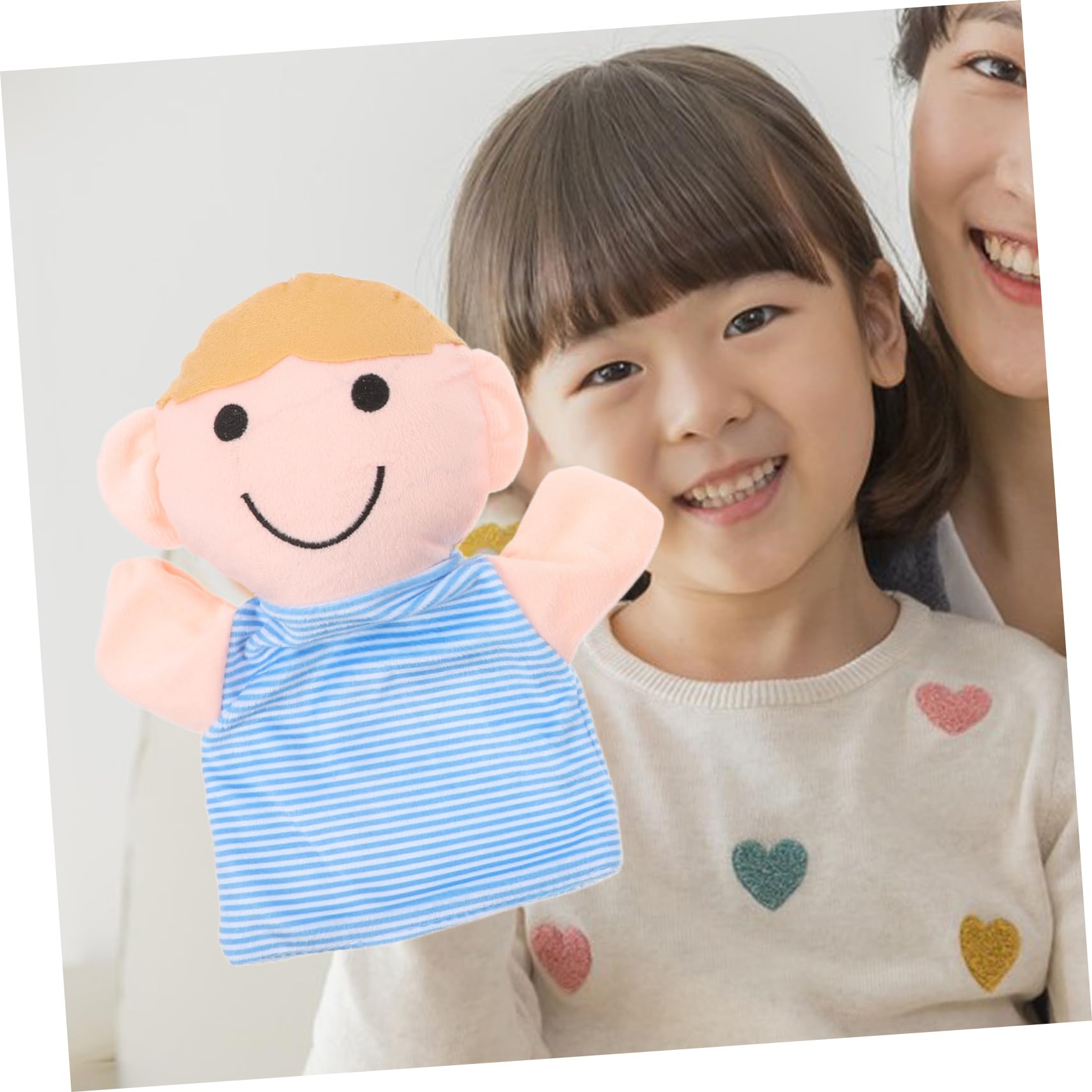 6 Marionetas de Mano Familiares para Niños Pequeños Varios Estilos Tela Ligera, Diseño Creativo Set de 6 Piezas Varios Estilos y Uso en Fiestas o Interacción Familiar