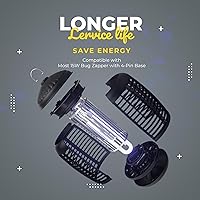 Vista 8 de Exterminador de insectos, matamoscas Tysonir Mosquito Zapper, repelente electrónico de mosquitos para atrapar insectos, moscas de insectos