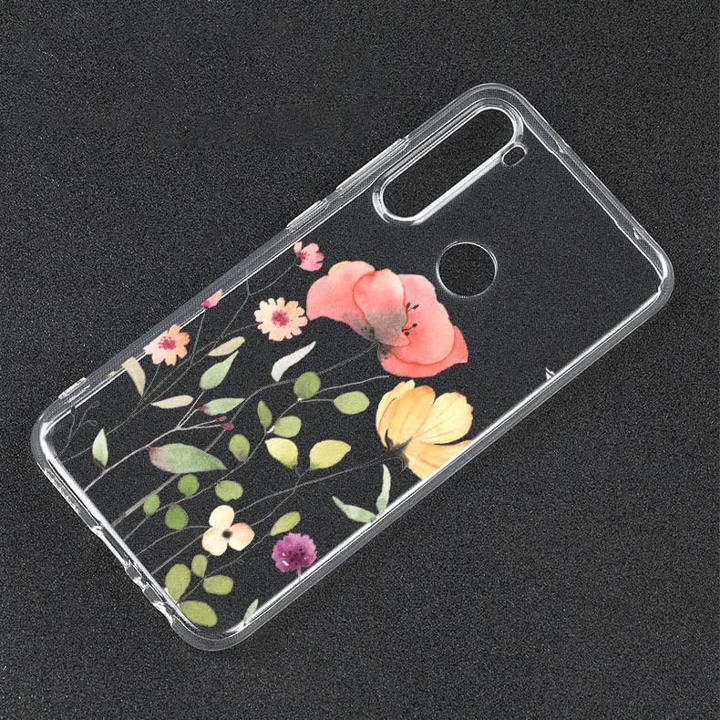 ATISIJIE Custodia per Xiaomi Redmi Note 9S,Fiore Fiori