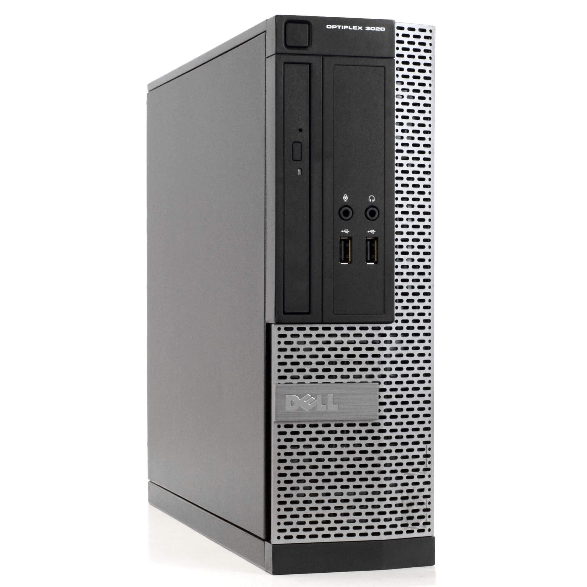 Dell Optiplex 3020 SFF - Ordenador de sobremesa (Intel Core i3-4160, 8 GB de RAM, 256 GB SSD, WiFi, Bluetooth, teclado QWERTY de EE.UU., Windows 11 Pro (reacondicionado)