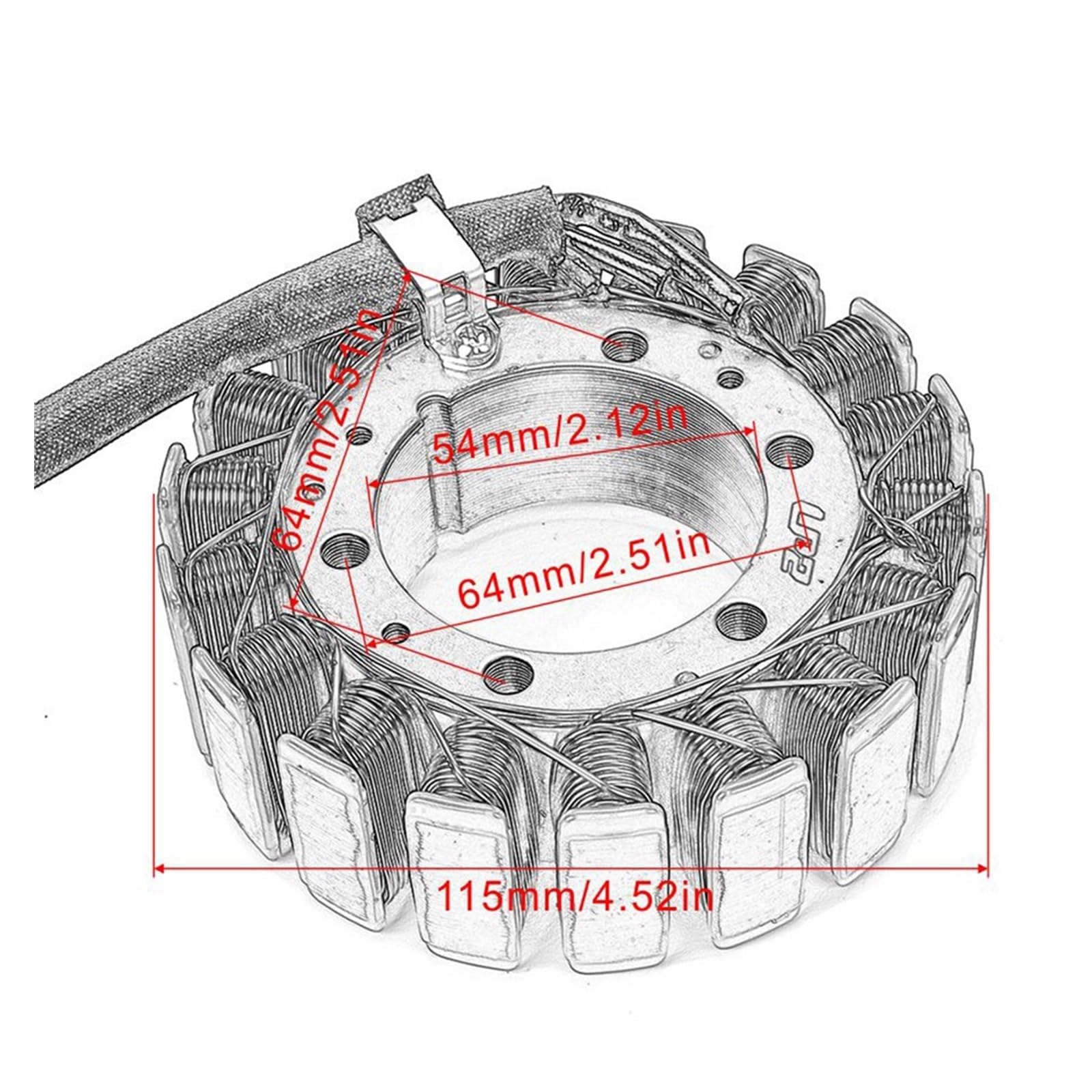 Stator Bobine D'Allumage pour VT1100 pour Shadow 1987-1990/1992-1997 VT 1100 pour ACE Stator Bobine Régulateur Redresseur Moteur Accessoires Remplacement
