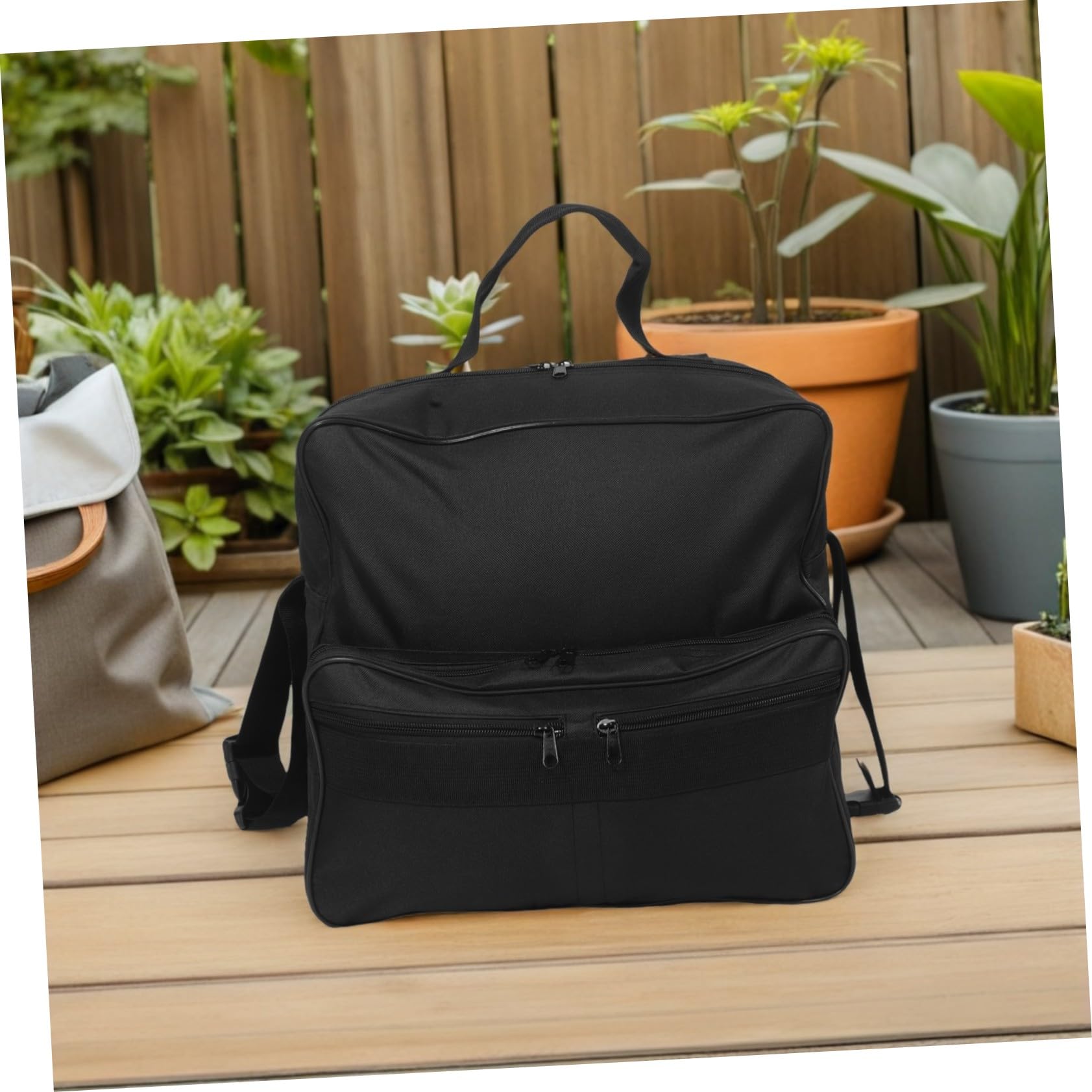 OUNONA Bolsa para Mochila Adaptativa Ligera con Múltiples Compartimentos Fácil Instalación para Andadores y Cochecitos Almacenamiento de Viaje Grande