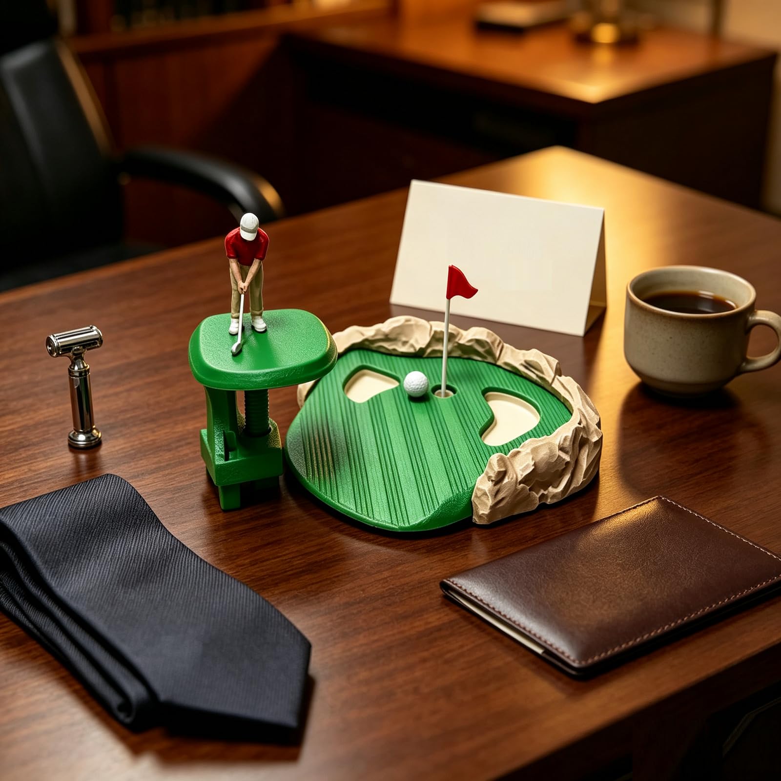 Mini-Golfspiel-Set, lustiges kleines Golfer-Golfspiel, lustiges Tisch-Putting-Spiel mit winzigen Golfer-Figuren, Thema, Desktop-Ornamente, Kunsthandwerk, Dekoration für Büro, Wohnzimmer, Zuhause