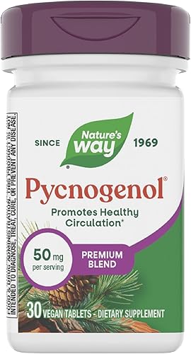 Nature's Way Pycnogenol, promueve la circulación saludable*, 30 tabletas veganas
