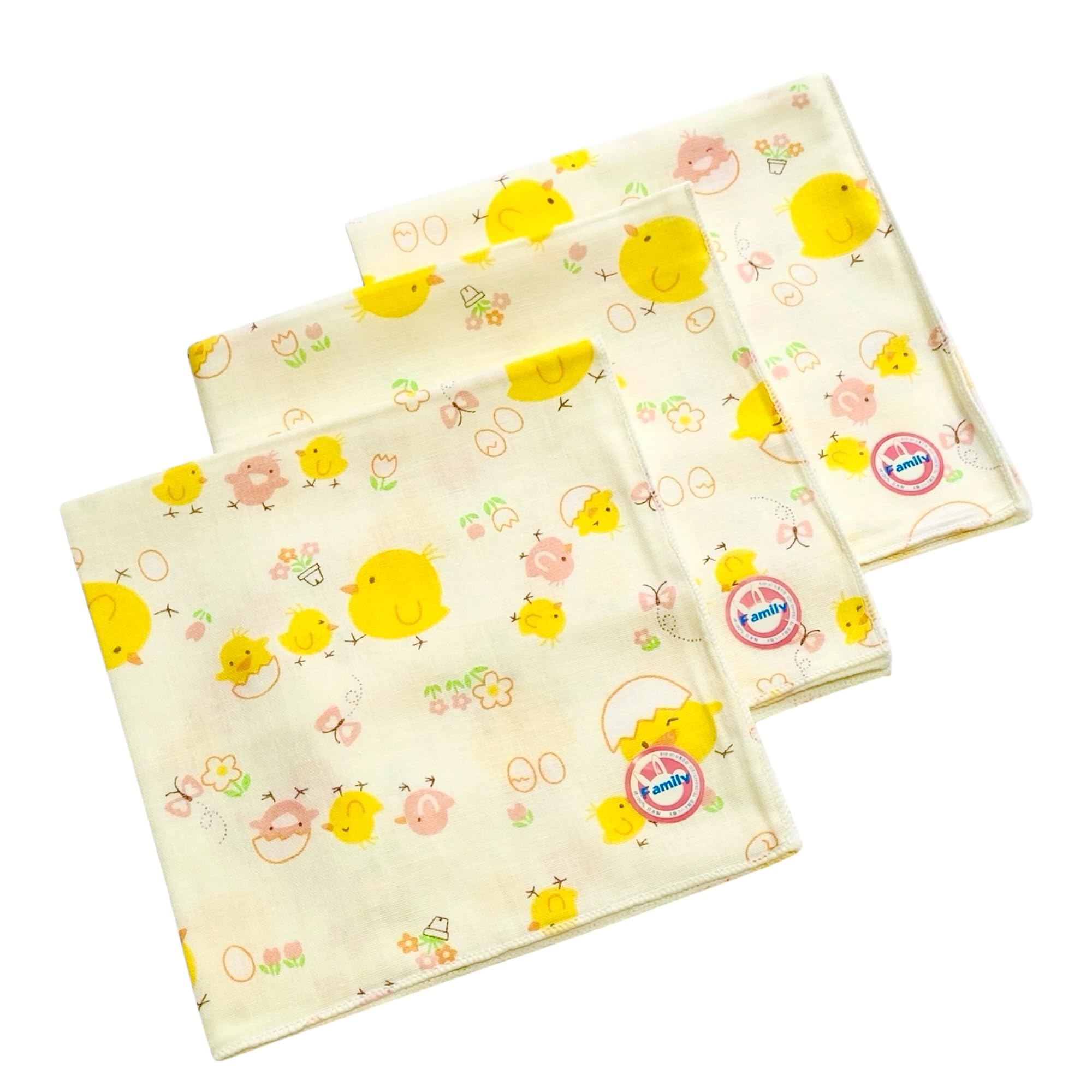 ひよこ　ハンカチ　チワワちゃん柄2/21　3枚 Amazon.co.jp: [日本製] ガーゼハンカチ 2重仕立て ひよこ柄 綿100