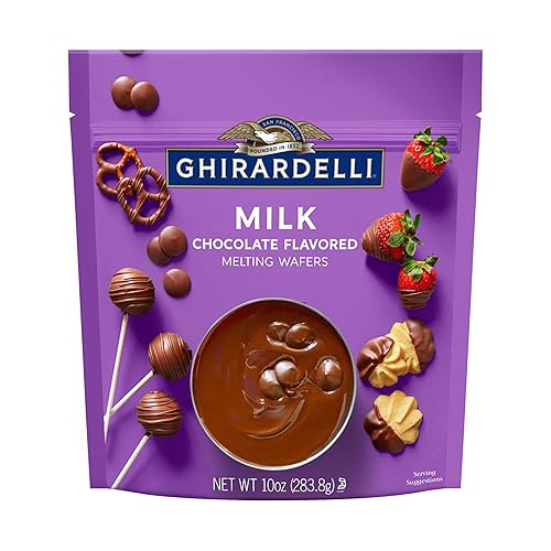 Obleas derretidas con sabor a chocolate con leche Ghirardelli, 6 unidades