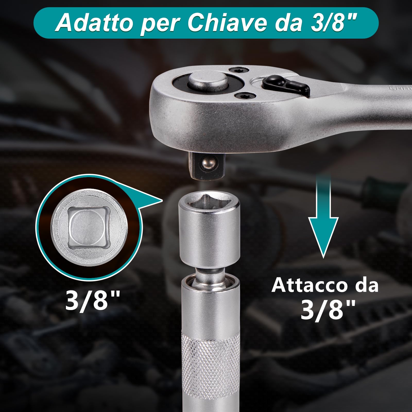 Bussola Per Candele Spurtar 14mm - Magnetica, 12 Punti, 3/8", Per BMW, Mini, Moto, Auto - Foto 8