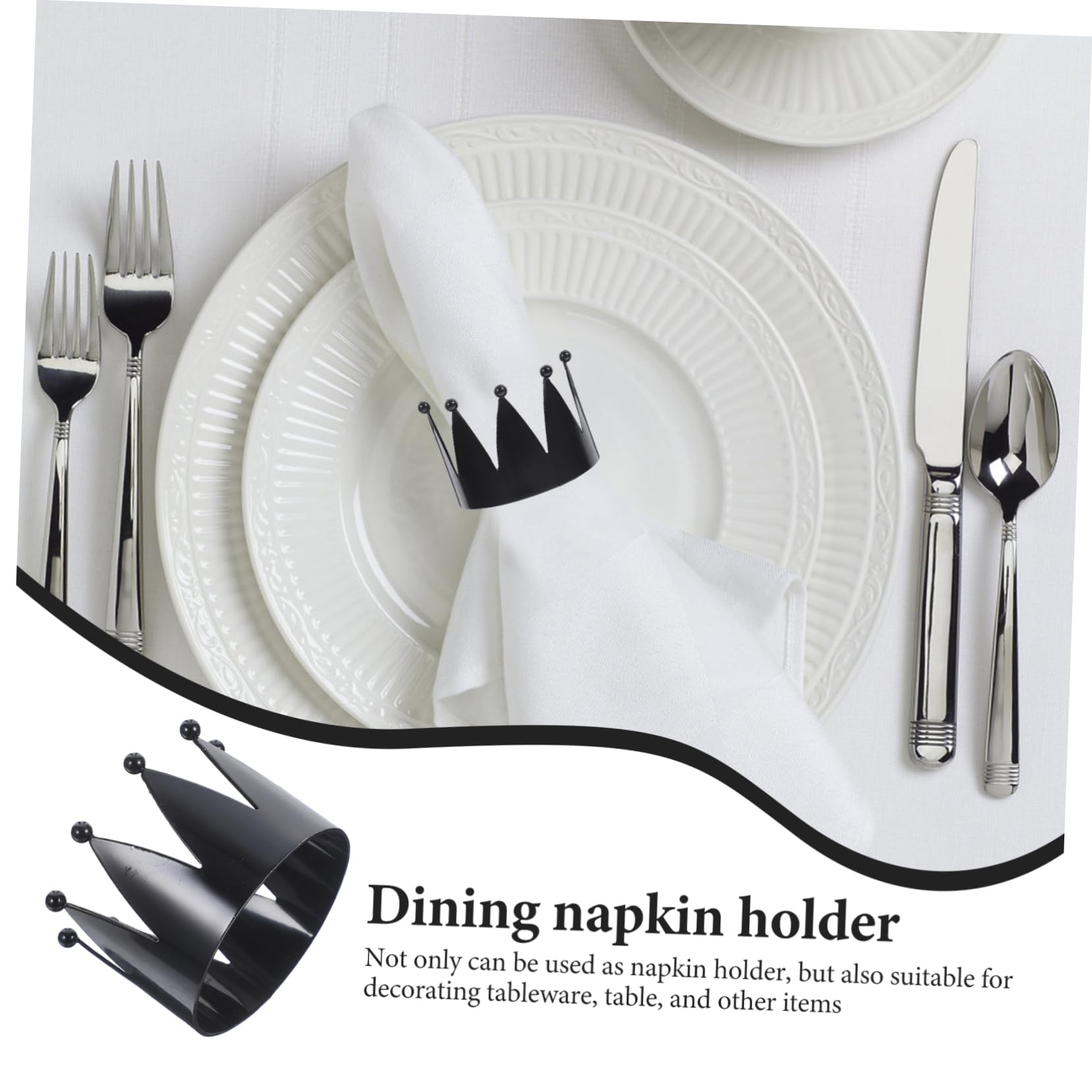 5 Ensembles Serviette Forme Support Décoratif pour Table De Mariage Dîner 4 Pièces * 5