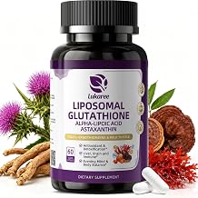 Liposomal Glutathione 1158mg with Astaxanthin for Skin Health 60 Vegan CT