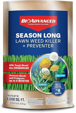 BioAdvanced Season Long Weed Killer & Preventer for Northern Lawns - 9.6 lb