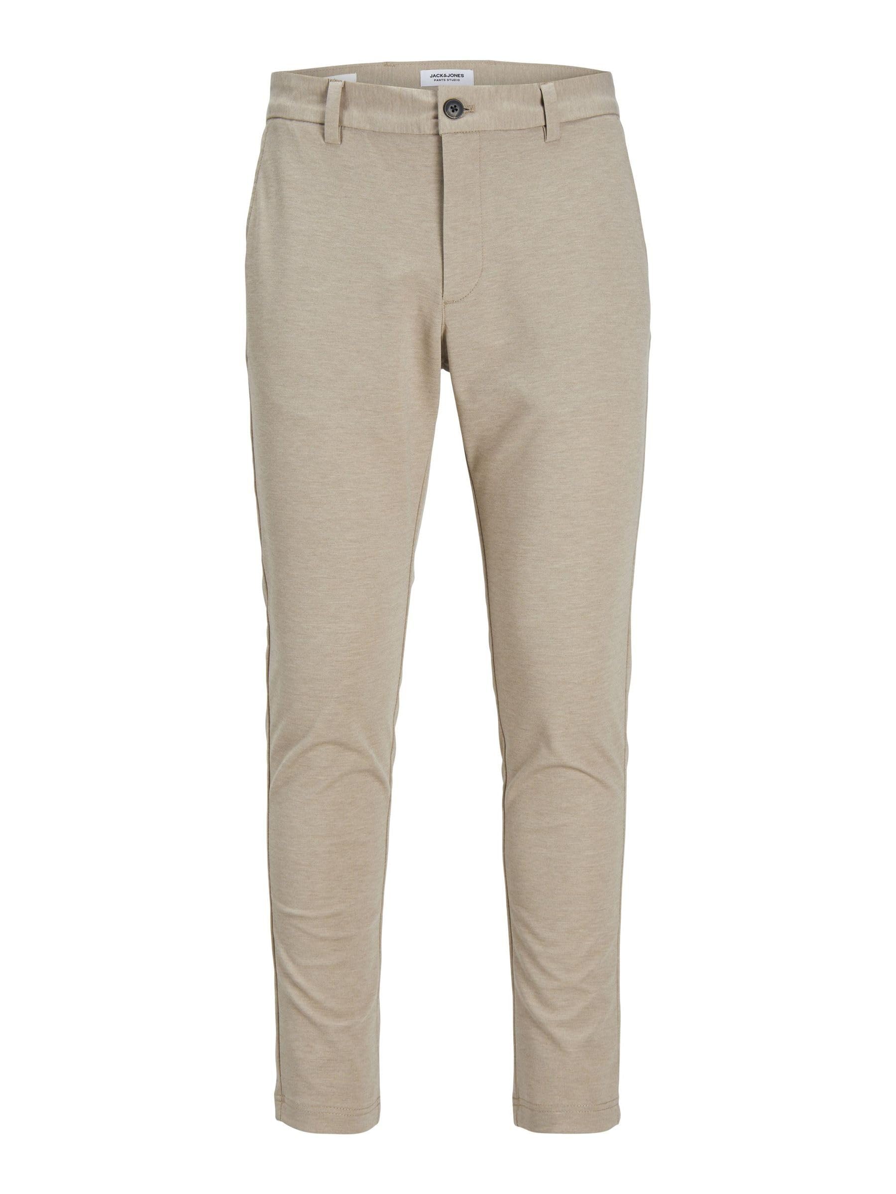 Jack & Jones Men's Beige Jpstmarco Jjcooper Chino Noos Chino Trousers, 27W X 32L