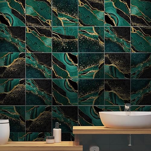 Miniatura 7 de 12 calcomanías mate para azulejos de pared, despegar y pegar, calcomanías de vinilo autoadhesivas para azulejos, adhesivo de PVC antideslizante para