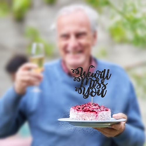 Miniatura 7 de 1 paquete de decoración para tartas con purpurina de corazón de buena suerte para cambio de trabajo, despedida de jubilación, graduación, temática