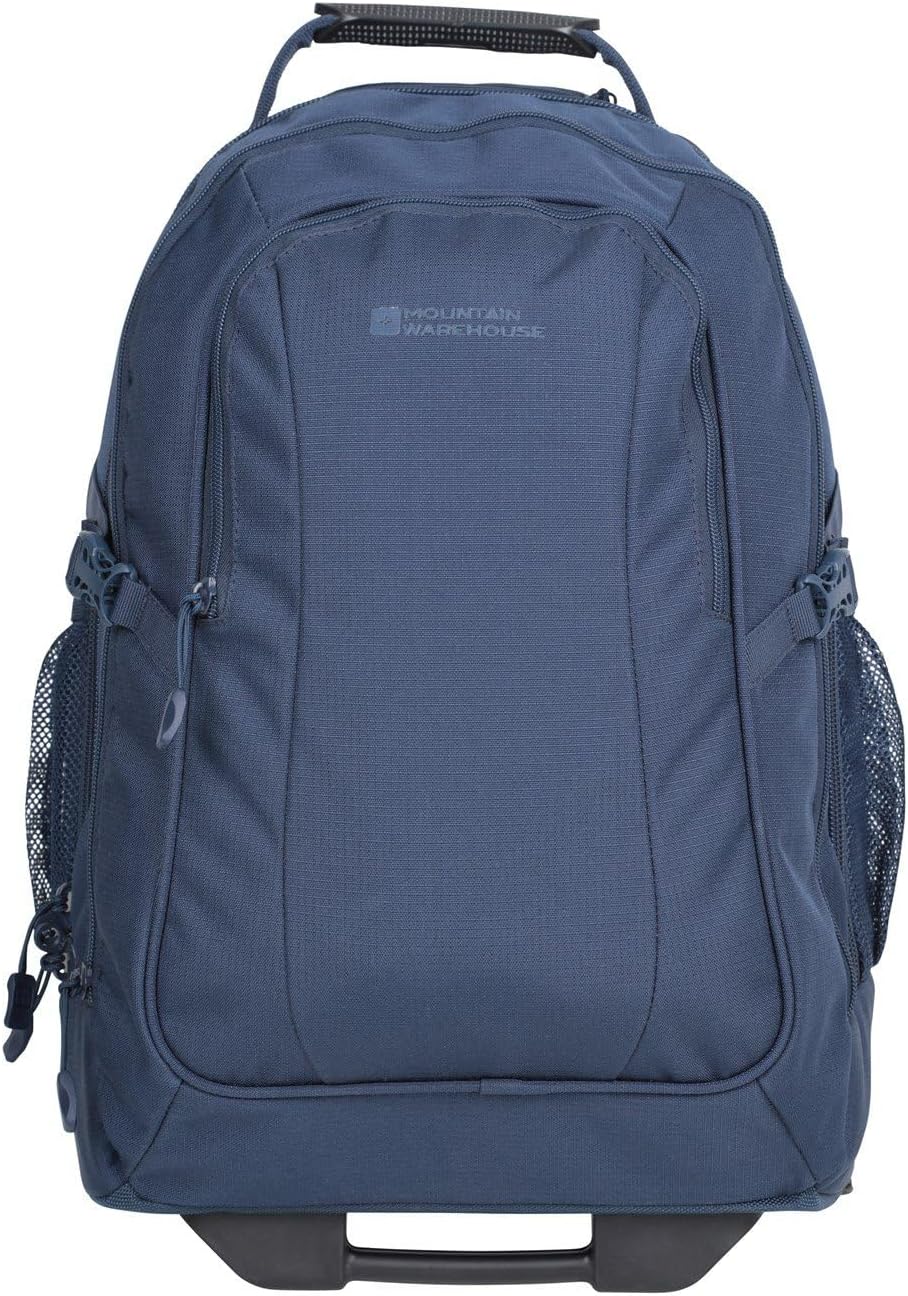 Mountain Warehouse Voyager 35L Wheelie Rucksack – Concealed Straps, Multifunctional Bag Navy Mountain Warehouse Voyager 35L Wheelie Rucksack – Concealed Straps, Multifunctional Bag Navy