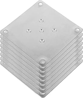 Mounting Plates for Furniture Legs: 8 PCS Table Leg Mounting Plate Furniture Leg Attachment Plates Flat T-Plate Connector Attachment Bracket Base for Sofa Cabinet Chair Seat Repair Replacement