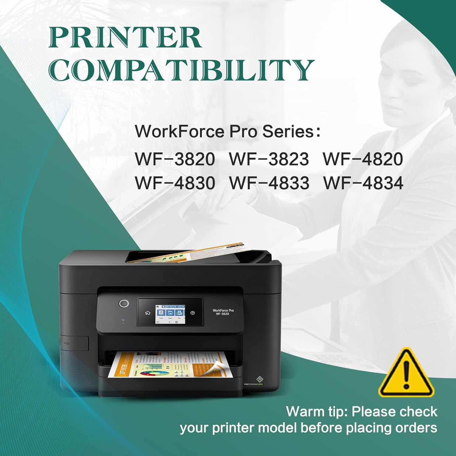 822XL Ink Cartridges Combo Pack Remanufactured for Epson 822XL Ink Cartridges for Epson 822 High Yield T822 T822XL for Epson Workforce Pro WF-3820 WF-4820 WF-4830 WF-4833 WF-4834 (5 Pack)