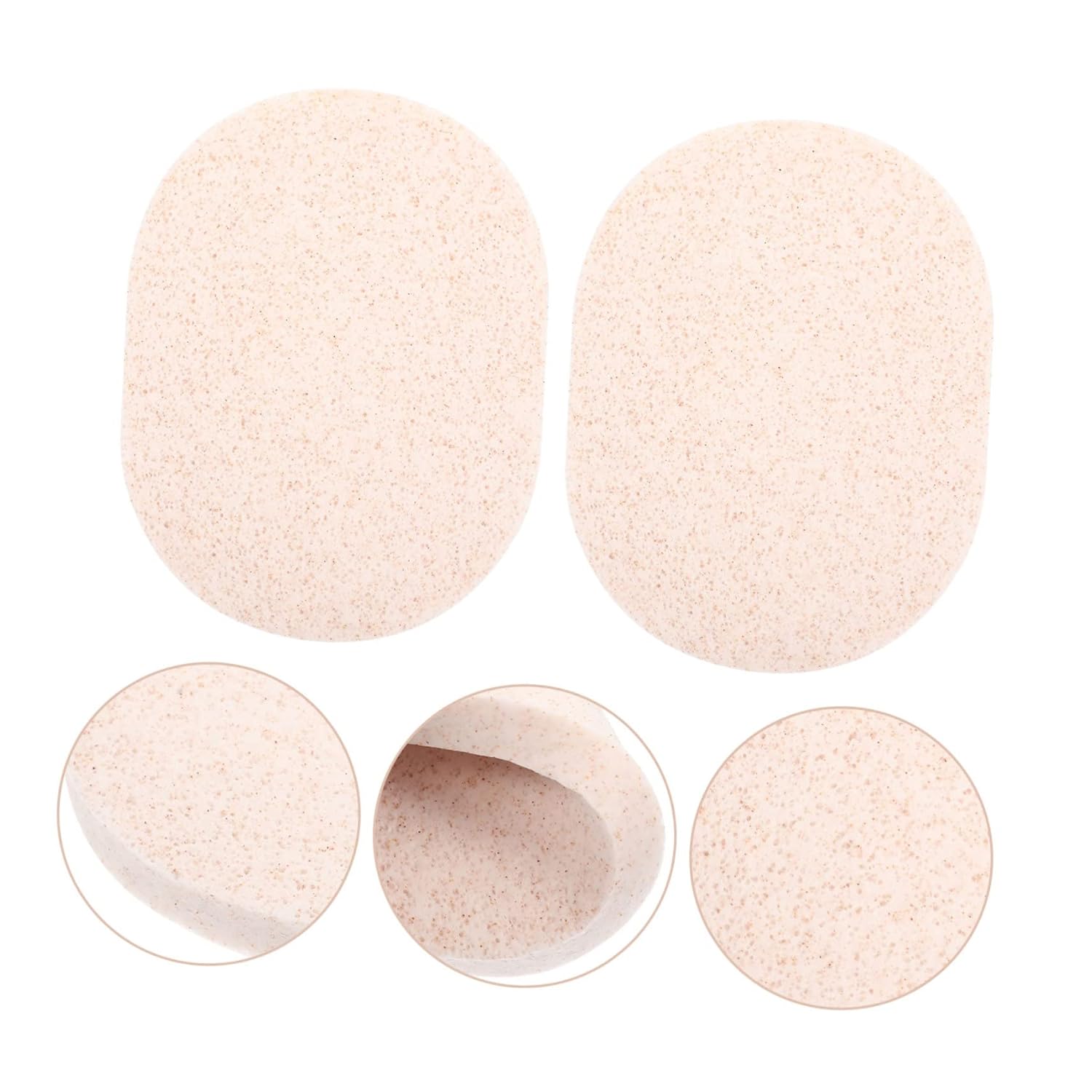 40 pcs Portable Facial Sponges Cleansing Exfoliating Multi Function Face Scrubbers Removing Makeup Dirt Dead Skin Reusable Face Sponges Daily Use